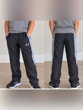 Under Armour Black Jogger Pants with Gray Side Panels